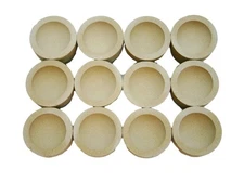 Lot of 12 - # 8AM Mabor Cupel 1-3/4" Gold-Assay-Smelting-Refining-Melting-Cupels