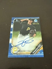 Quinn Priester 2019 Bowman Chrome Blue Wave Refractor Auto Autograph #88/150