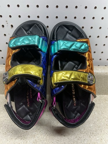 Sandalias Kurt Geiger London Orson Multicolor Correa Cuero Talla 39 EE. UU. 8