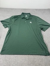 Michigan State Spartans Polo Shirt Men's 2XL Golf Stretch Performance