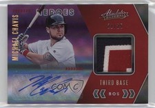 2020 Panini Absolute Spectrum Purple 21/25 Michael Chavis #AHS-MC Auto 1ar1