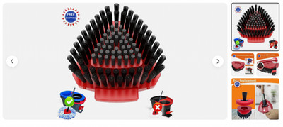 Spin Mop Replace Scrub Brush Compatible with O Cedar 2 Tank RinseClean Fatmass