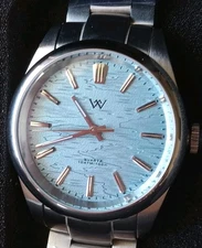 WM Men Welly VH-31 MecaQuartz 100M Sapphire Birch Forest Series SS Dress  Watch 