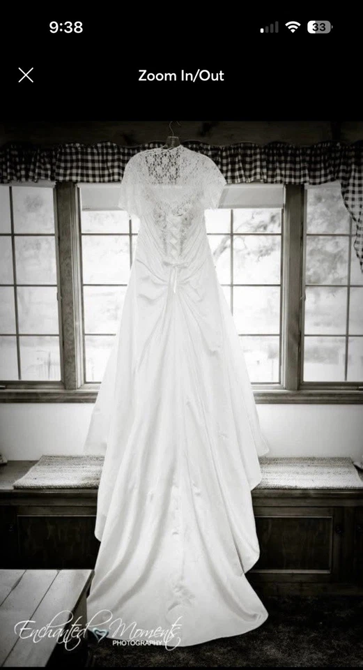 Vestido de novia de alta costura de diseñador Sottero & Midgley talla 16. Alterado para 5’2”. Foto 4 de 4