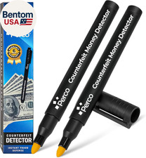 Counterfeit Money Detector Pen 2 Pack - Money Marker Bill Detector Pen - Easy