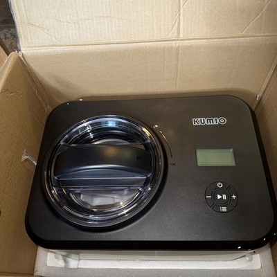 Ice Cream Maker with Compressor, No Pre-Freezing By Kumio