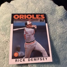 Topps 1986 Topps Rick Dempsey Baltimore Orioles #358 Baseball Card