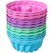 Mini Gugelhupfform Silikon 12 Stück Gugelhupf Backform Wiederverwendbare Muff...