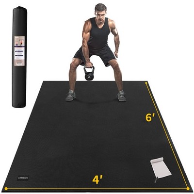 CAMBIVO Large Exercise Mats for Home Workout, Extra Thick Gym, Jump Rope,