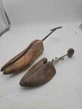 2 Different Vintage Antique Cobbler Wooden Shoe Form Stretcher