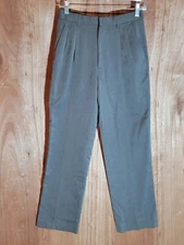 nordstrom dress pants women 28 (actual 26x29) relax straight pleated front gray