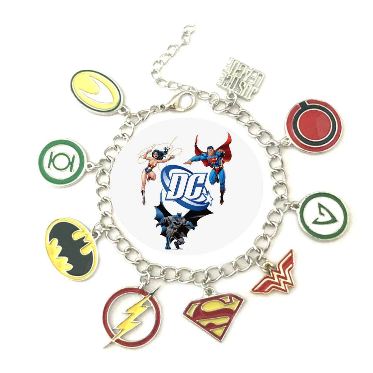 DC Justice League Logo Charm Bracelet Superhero Genre Novelty