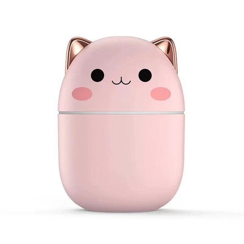 250ML ABS Air Humidifier Cute Kawaiil Aroma Diffuser With Night Light Cool Mist - Picture 7 of 11