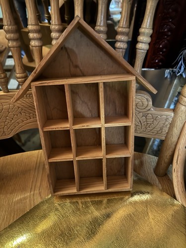 Vintage Wood Hanging Uncovered Thimble Display Thimbles Not iNC, 10.5 X 6" - Picture 2 of 8