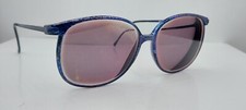 Vintage Marchon CFG-31 Blue Master Oval Metal Sunglasses Japan FRAMES ONLY