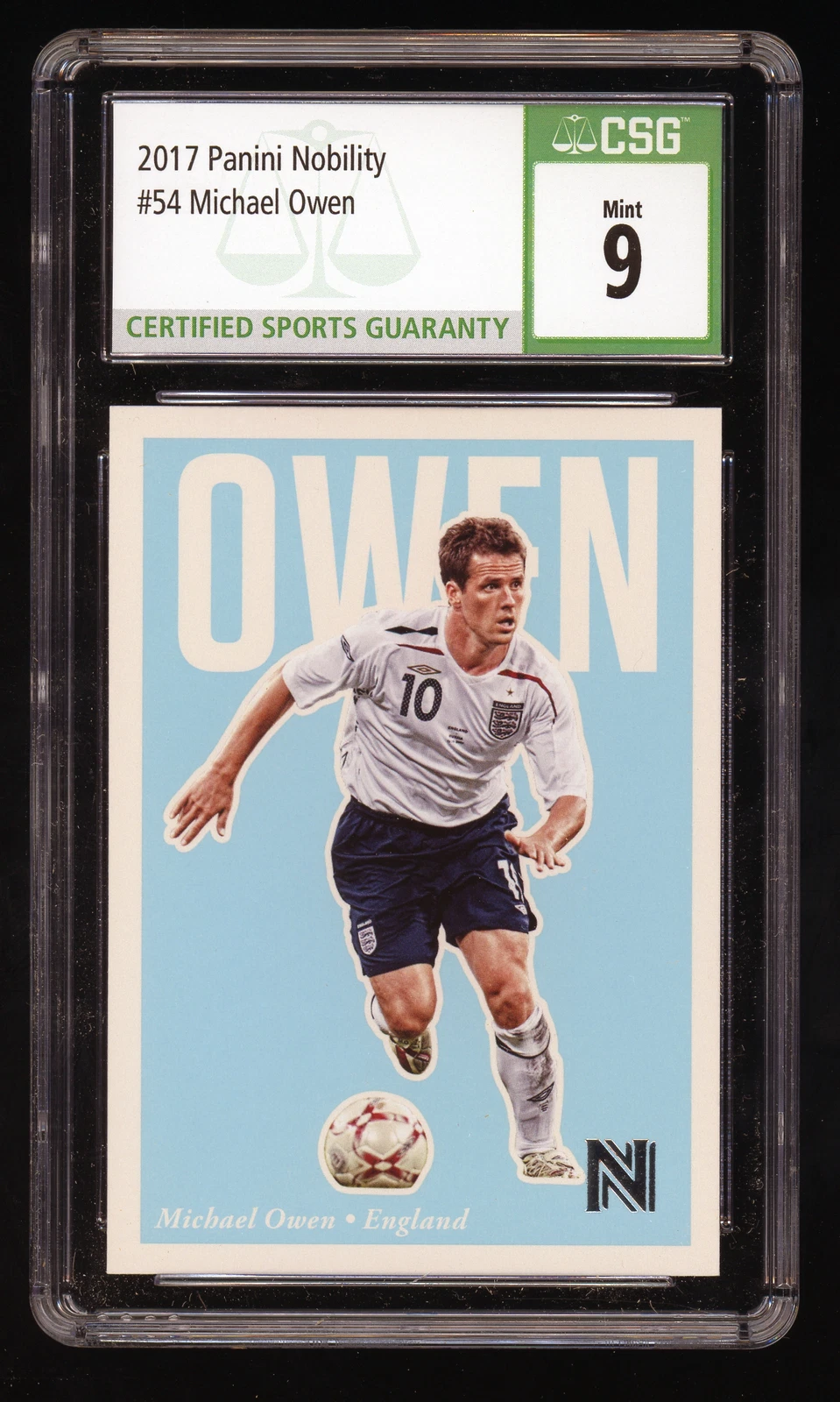 Michael Owen trading card