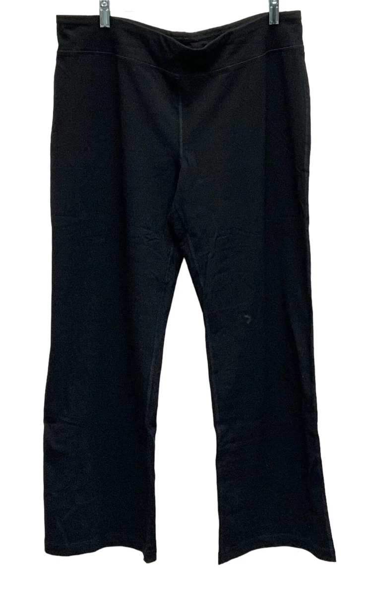 Danskin Now Active Pants Bootcut Black Dri-More Tech, Women SZ-Med petite