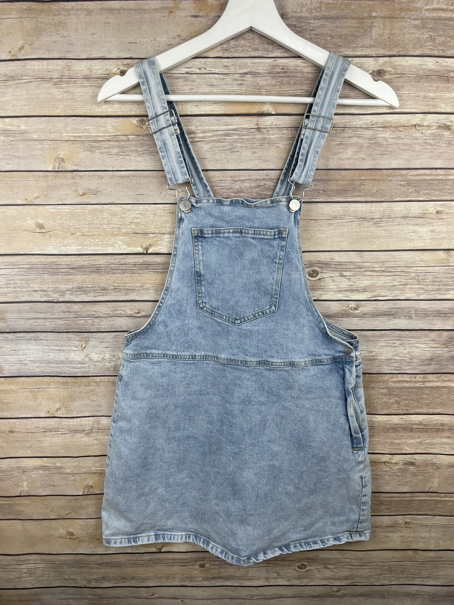 white christmas dresses Sleeveless Cutout Denim Overalls main image 0