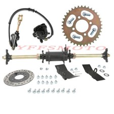 28'' Rear Shaft Axle Kits Wheel Hubs Foot/Hand Brake for 110cc 125cc Go Kart ATV