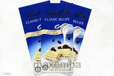 Lindt Classic Recipe Cookies And Creme White Chocolate Bar 4.4 oz 3-Bar-Pack