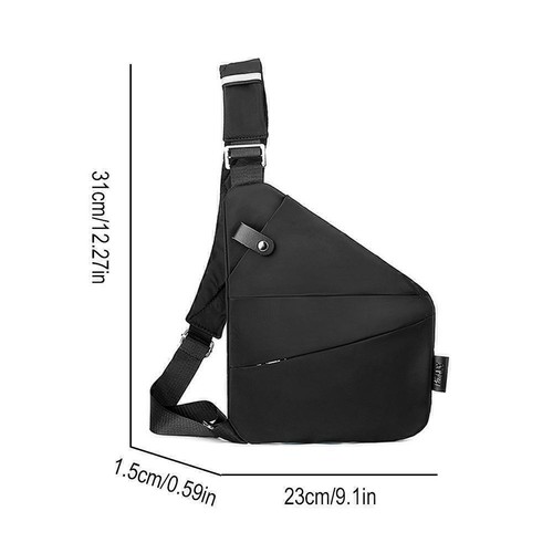 Anti Theft Travel Bag Anti-Theft Bag Slim Sling Bag Cross Body Travel Bag - Picture 4 of 23