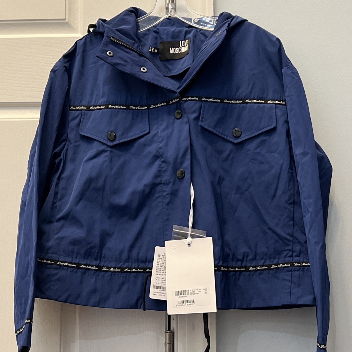 MOSCHINO モスキーノ ジャケット Moschino 1994 Museum Eco Iconic Vintage 90s Beige Brown White