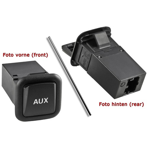 AUX IN Stecker Buchse Seat Leon Altea Skoda Audi VW 3,5mm Klinke