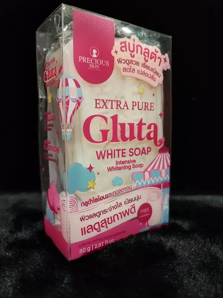 3x Extra pure Gluta White Soap Glutathione Nourish Skin To Be White  BrightSmooth