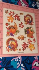 Vintage American Greetings Stickers Thanksgiv...