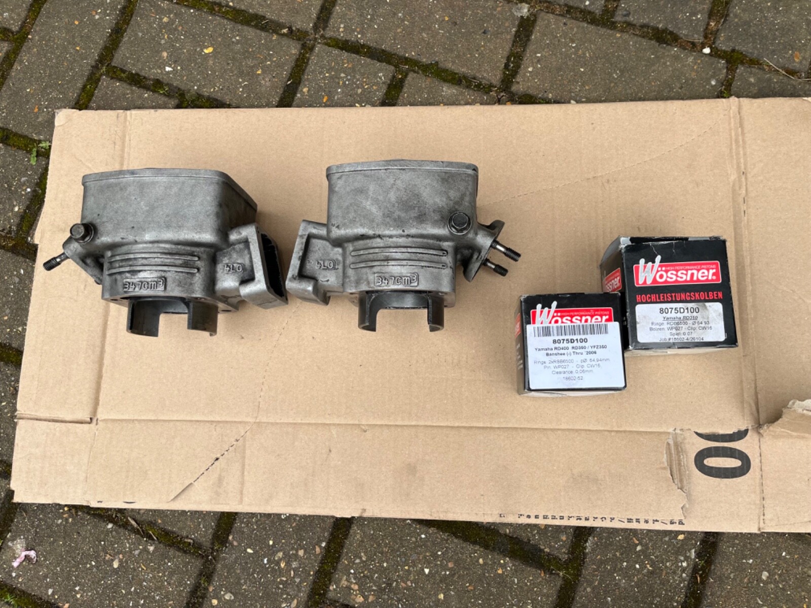 Yamaha rd350lc rd 350 lc 4l0 barrels cylinders with new rebore and