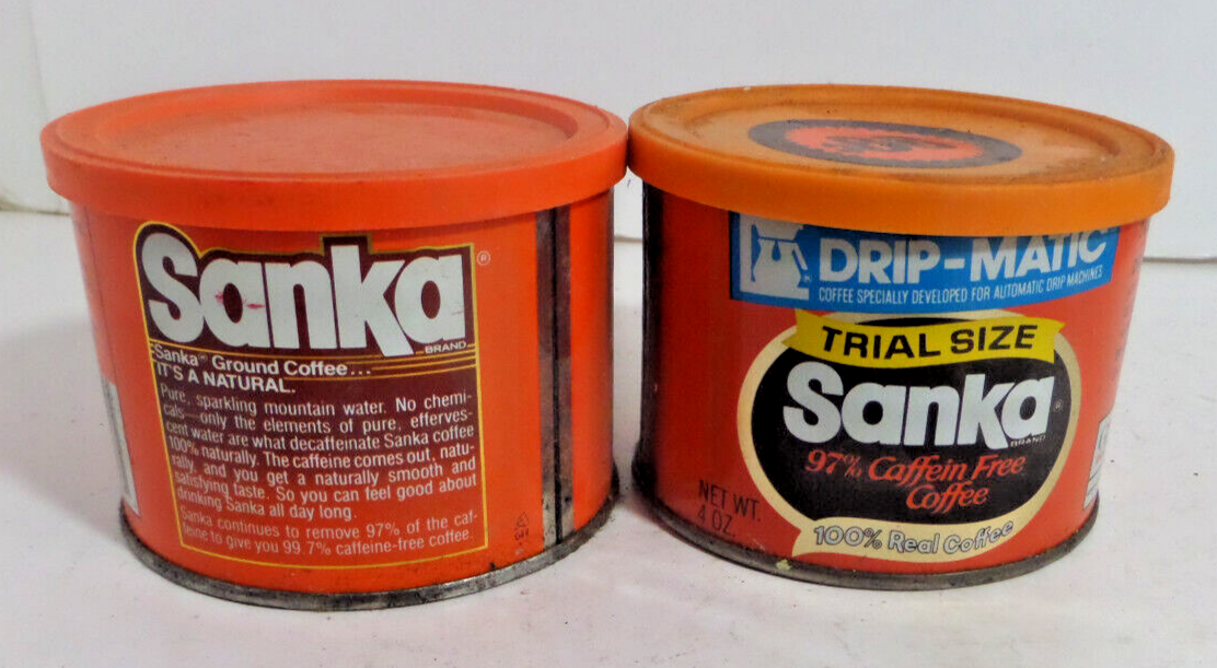 USA コーヒー缶3個★Vintage／アメリカ／Tin缶／当時物／Coffee 2x Sanka coffee tin can vintage rustic | eBay