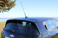 Smart Car Fortwo Short Antenna 3 Inch - Red Carbon Fiber Design 2008-2011 Models