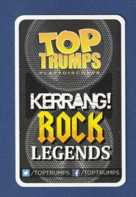 KURT COBAIN 2014 Top Trumps Kerrang Rock Legends Game Card NIRVANA