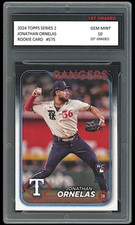 Jonathan Ornelas 2024 Topps Series 2 MLB 1st Graded 10 Rookie Card Rangers #575