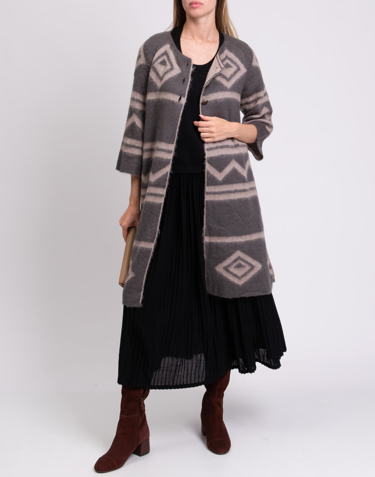 ALTRA Cappotto Manila Grace RRP €170 taglia 0 XS misto mohair sfoderato Made in Italy