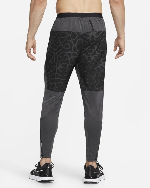 Nike Wild Run Phenom Elite Woven Running Pants Black Grey Sz M DM4574
