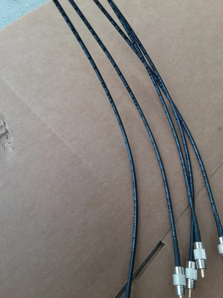 5pack Belden 1855A HD-SDI Mini RG59 Video Cable4.5 GHZ RCA Male to RCA Male 1FT - Image 2 of 3