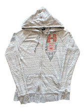 Harley Davidson Jacket Womens Small Gray Motorcycle Rhinestones Y2K 90s Full Zip