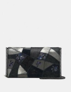 callie foldover chain clutch with ombre quilting