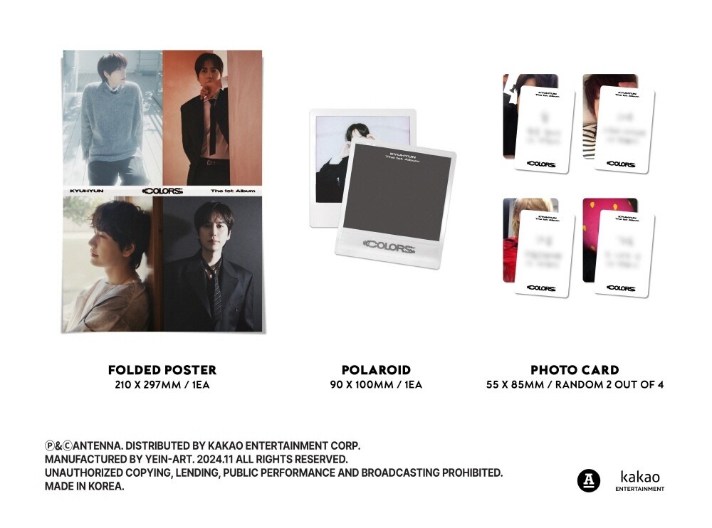 KYUHYUN - COLORS [Color Swatch Book ver.] 1st Album | eBay