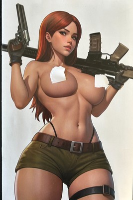 HEAT SEEKER: COMBUSTION GUN HONEY SERIES #1 cover NAUGHTY variant (NM+) Ltd 300