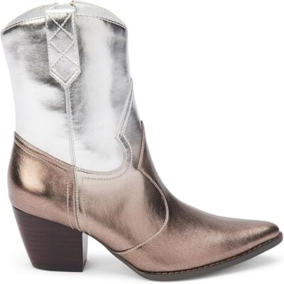 Coconuts by Matisse Women's Bambi Fashion Booties Pointed Toe Bambi Silver New