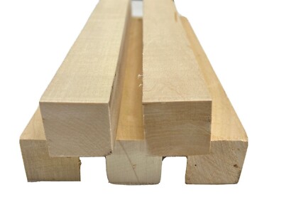5 Pcs, Basswood Carving Wood Blocks 2x2x12 Craft Turning Blank- Free US Shipping