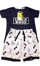 Boy kids T-shirt Printed Tops  Shorts Outfits- Set Short Sleeve 2 Pcs