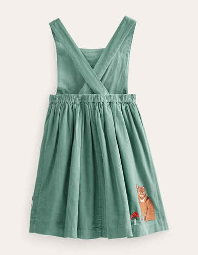 NWT Mini Boden Cord Applique Pinafore - Picture 10 of 24