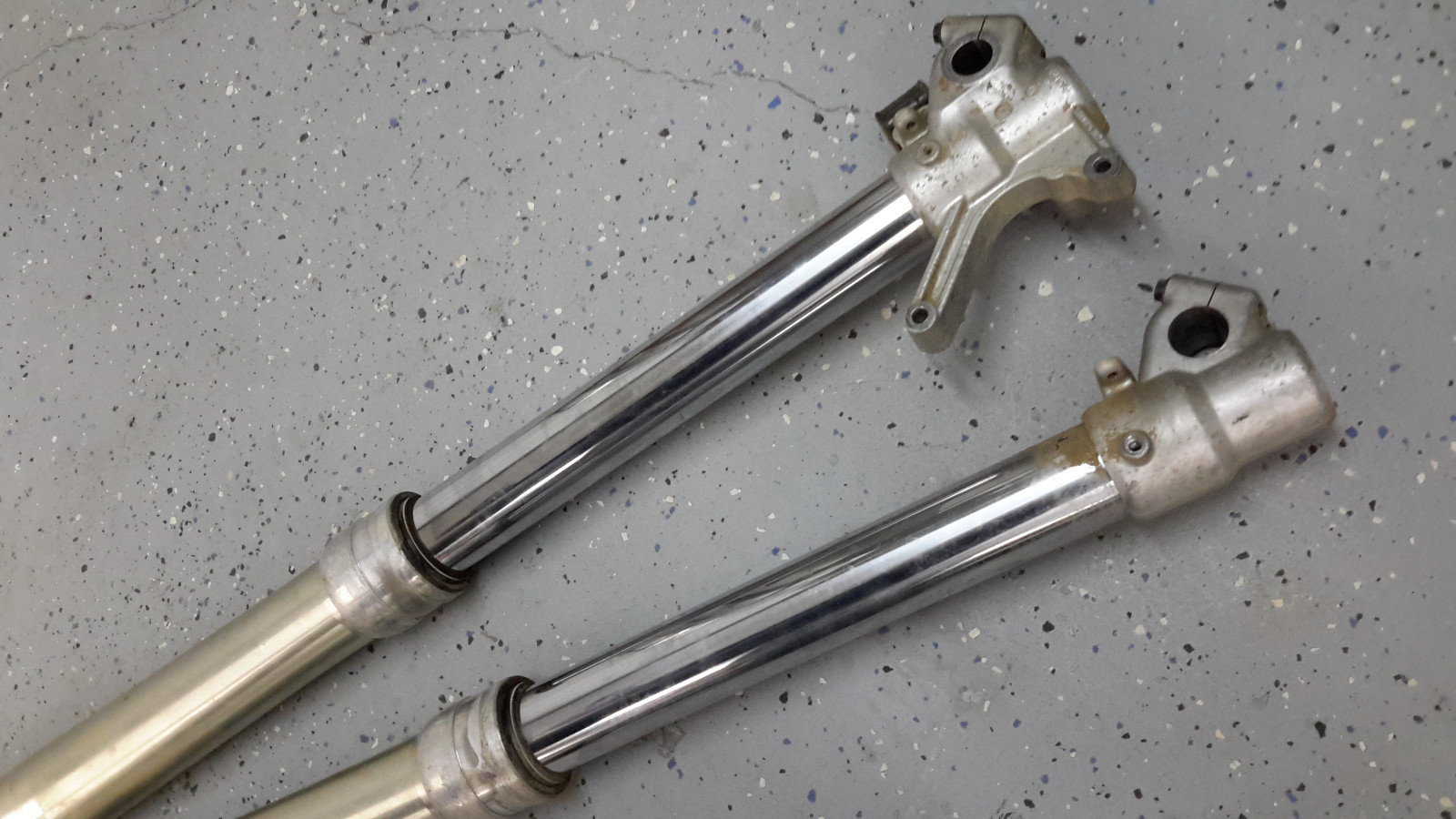 2001 Yamaha YZ250F YZ250 Left Right Front Suspension Fork Tubes Assembly spring eBay