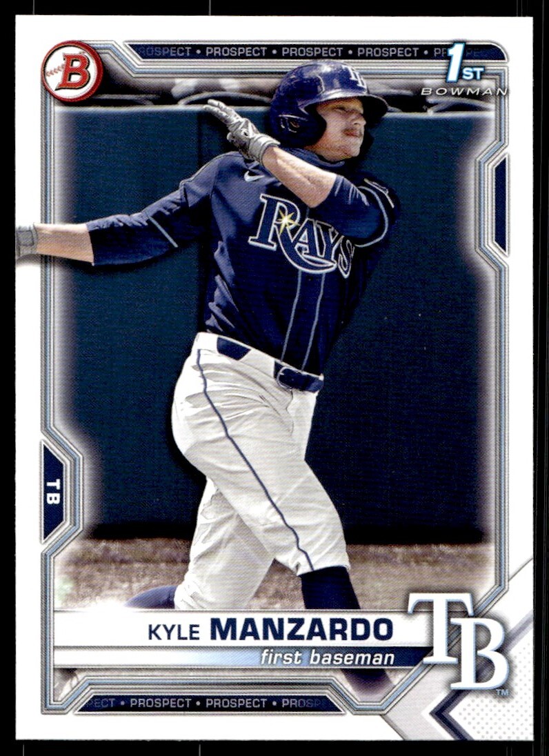 2021 Bowman Draft Kyle Manzardo G134 Tampa Bay Rays #BD-191