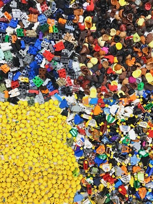 #ad LEGO Build Your Own Minifig Guestbook 75 heads torso leg hair mounts 4 boards $325.00