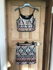 sequin two piece size small