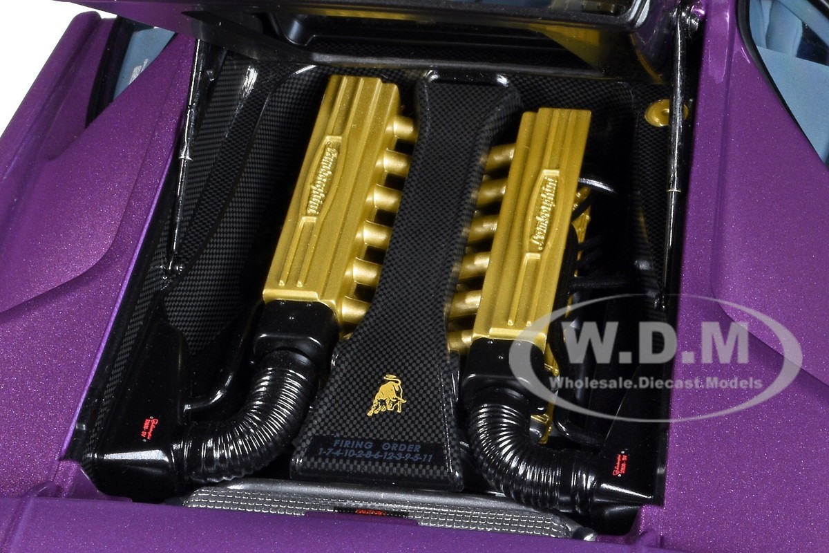 LAMBORGHINI DIABLO SE30 VIOLA PURPLE METALLIC 1/18 MODEL CAR BY